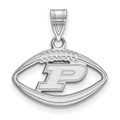 Purdue Boilermakers Sterling Silver Football Pendant
