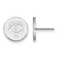 Minnesota Twins Sterling Silver Small Disc Earrings