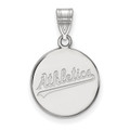 Oakland Athletics Sterling Silver Medium Disc Pendant