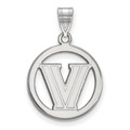 Villanova Wildcats Sterling Silver Circle Pendant