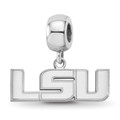 LSU Tigers Sterling Silver Small Dangle Bead