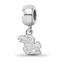 Kansas Jayhawks Sterling Silver Extra Small Bead Charm