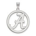 Alabama Crimson Tide Sterling Silver Large Circle Pendant