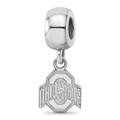 Ohio State Buckeyes Logo Art Sterling Silver Bead Charm