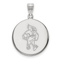 Iowa State Cyclones Sterling Silver Large Disc Pendant