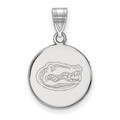 Florida Gators College Sterling Silver Medium Disc Pendant