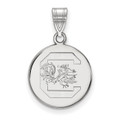 South Carolina Gamecocks Sterling Silver Medium Disc Pendant