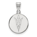Arizona State Sun Devils Sterling Silver Medium Disc Pendant