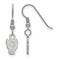 NC State Wolfpack Sterling Silver Extra Small Dangle Earrings
