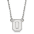 Ohio State Buckeyes Sterling Silver Small Pendant Necklace