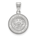 Kansas State Wildcats Sterling Silver Medium Crest Pendant