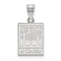 Mississippi Rebels Sterling Silver Medium Pendant