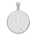 Indiana Hoosiers Sterling Silver Extra Large Disc Pendant