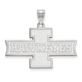 Iowa Hawkeyes Sterling Silver Medium Pendant
