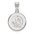 Florida State Seminoles Sterling Silver Medium Disc Pendant
