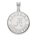 Alabama Crimson Tide Sterling Silver Large Disc Pendant