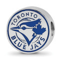 Toronto Blue Jays Sterling Silver Enameled Bead