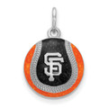 San Francisco Giants MLB Logo Art Sterling Silver Baseball Charm