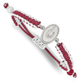 Georgia Bulldogs Stainless Steel Adjustable Cord Bracelet