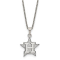 Houston Astros Stainless Steel Pendant Necklace