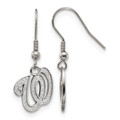 Washington Nationals Stainless Steel Dangle Earrings