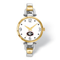Georgia Bulldogs Elegant Ladies Two-Tone Watch