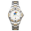 Kansas Jayhawks Men's All-Pro Two-Tone Watch