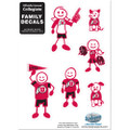 Utah Utes Small Family Decal Set