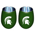 Michigan State Spartans 12 oz. Stainless Steel Matte Stemless Tumbler
