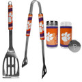 Clemson Tigers 2 Piece BBQ Set with Tailgate Salt & Pepper Shakers