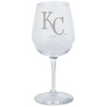 Kansas City Royals 12.75 oz. Etched Stemmed Wine Glass