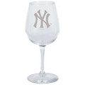 New York Yankees 12.75 oz. Etched Stemmed Wine Glass