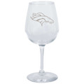 Denver Broncos 12.75 oz. Etched Stemmed Wine Glass