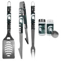 Michigan State Spartans 3 Piece Tailgater BBQ Set and Salt and Pepper Shaker Set