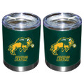 North Dakota State Bison Matte Stainless Steel Single Wall Low Ball