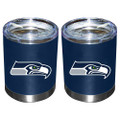 Seattle Seahawks Matte Stainless Steel Single Wall Low Ball