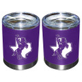 Tarleton State Texas Matte Stainless Steel Single Wall Low Ball