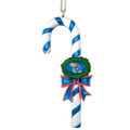 Kansas Jayhawks Candy Cane Ornament