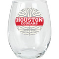 Houston Cougars NCAA 15 oz. Stemless Wine Glass