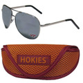 Virginia Tech Hokies Aviator Sunglasses and Sports Case