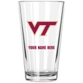 Virginia Tech Hokies Personalized 16 oz. Pint Glass
