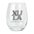 Xavier Musketeers Personalized 15 oz. Etched Stemless Wine Glass