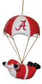 Alabama Crimson Tide Skydiving Santa Ornament
