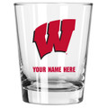 Wisconsin Badgers Personalized 15 oz. Double Old Fashioned Glass