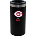Cincinnati Reds Personalized 12 oz. Stainless Steel Slim Can Holder