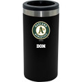 Oakland Athletics Personalized 12 oz. Stainless Steel Slim Can Holder