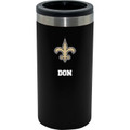 New Orleans Saints Personalized 12 oz. Stainless Steel Slim Can Holder