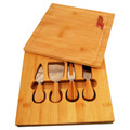 Purdue Boilermakers Bamboo Cutting Board with Utensils