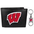 Wisconsin Badgers Bi-fold Wallet & Valet Key Chain