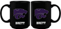 Kansas State Wildcats Personalized 15 oz. Black Mug